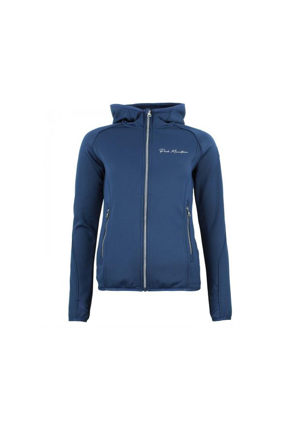 PEAK MOUNTAIN - Kurtka damska Peak Mountain Polarshel Acampowz. Kolor: wielokolorowy, niebieski, szary. Sport: turystyka piesza