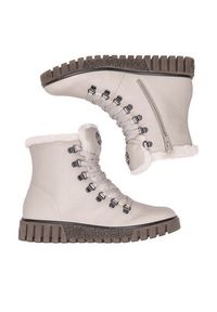 Rieker Trzewiki Y3432-60 Beżowy. Kolor: beżowy. Materiał: materiał #2