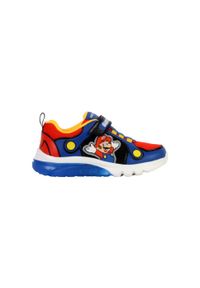 Buty dziecięce Geox Ciberdron. Kolor: czerwony, wielokolorowy, niebieski