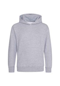 AWDIS - Wrzosowa Bluza Z Kapturem Dla Dzieci. Typ kołnierza: kaptur. Kolor: szary