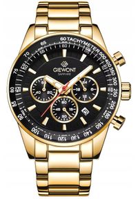 Zegarek Giewont Zegarek Męski Giewont Chronograph Sapphire Złoto Czarny GW9140-B4. Kolor: czarny, złoty, wielokolorowy #1