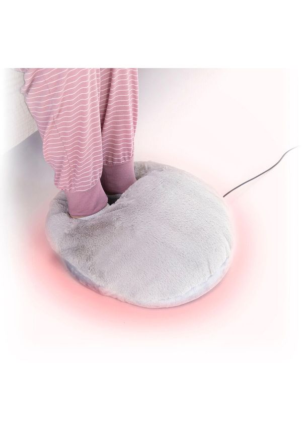 InnovaGoods - Elektryczny ogrzewacz do stóp 2w1 INNOVAGOODS Szary. Kolor: wielokolorowy. Materiał: akryl, nylon