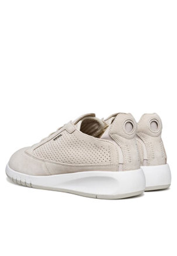 Geox Sneakersy D Aerantis D02HNA 00022 C5322 Beżowy. Kolor: beżowy. Materiał: zamsz, skóra