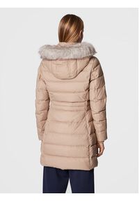 TOMMY HILFIGER - Tommy Hilfiger Kurtka puchowa Tyra WW0WW37487 Beżowy Regular Fit. Kolor: beżowy. Materiał: puch, syntetyk #5