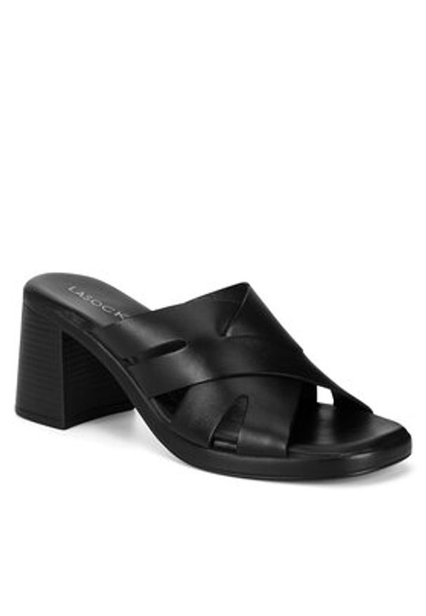 Lasocki Klapki RST-3250-02 Czarny. Kolor: czarny. Materiał: skóra