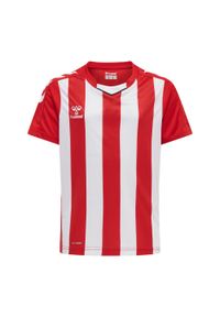 Koszulka dziecięca Hummel Striped. Kolor: biały, czerwony, wielokolorowy, różowy