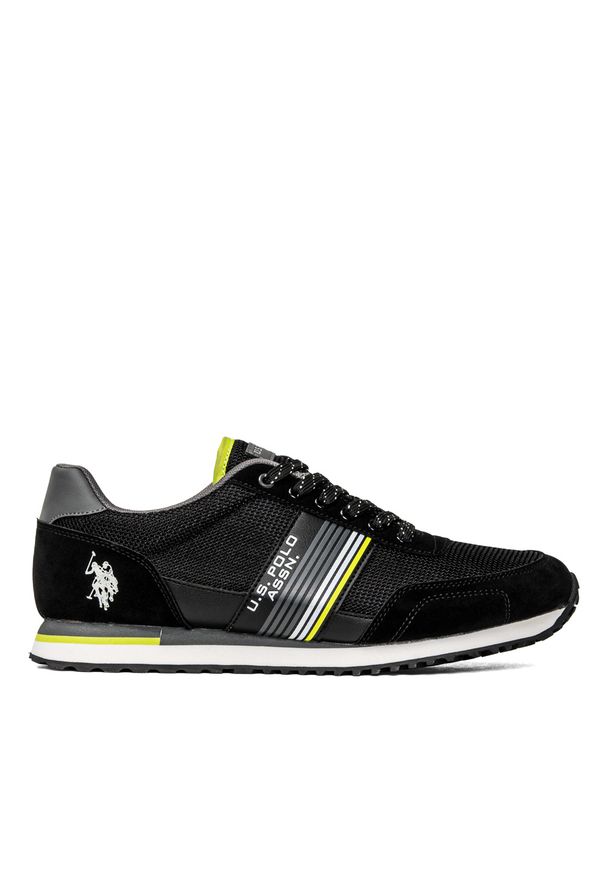 Sneakersy męskie czarne U.S. Polo Assn. Xirio002. Kolor: czarny. Sezon: jesień, lato