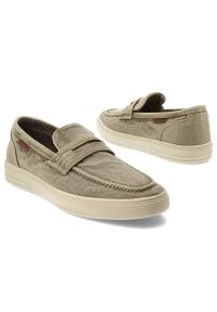 Szare Mokasyny Wrangler Wsuwane Obuwie Męskie. Okazja: na co dzień. Zapięcie: bez zapięcia. Kolor: szary. Materiał: materiał. Sezon: lato. Styl: sportowy, klasyczny, casual #7