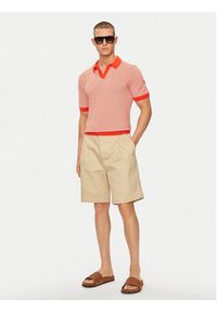 United Colors of Benetton - United Colors Of Benetton Polo 1094K3014 Czerwony Regular Fit. Typ kołnierza: polo. Kolor: czerwony. Materiał: bawełna #5