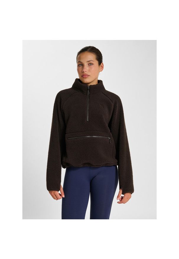 Damski polar Hummel Pulse. Kolor: wielokolorowy, brązowy, czarny. Materiał: polar. Sport: piłka ręczna