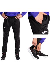 Spodnie sportowe dresowe męskie Joma Championship VII z kieszeniami. Kolor: wielokolorowy, biały, czarny. Materiał: dresówka. Długość: długie. Sport: piłka nożna #2