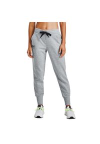 Under Armour - Spodnie Do Biegania Rival Fleece Dla Kobiet. Kolor: szary. Sport: turystyka piesza