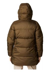 columbia - Kurtka zimowa damska Columbia Puffect Mid Hooded. Typ kołnierza: kaptur. Kolor: zielony. Sezon: zima