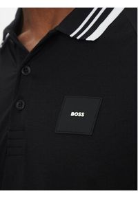 BOSS Polo 50538176 Czarny Regular Fit. Typ kołnierza: polo. Kolor: czarny. Materiał: bawełna