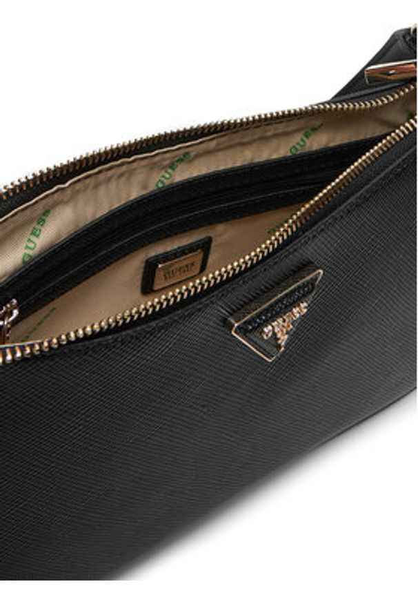 Guess Torebka HWEZG9 52317 Czarny. Kolor: czarny. Materiał: skórzane