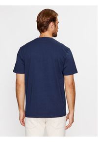 Wrangler T-Shirt Sign Off 112341127 Granatowy Regular Fit. Kolor: niebieski. Materiał: bawełna