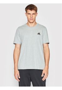 Adidas - adidas T-Shirt Essentials FeelComfy Sport Inspired HE1808 Szary Regular Fit. Kolor: szary. Materiał: bawełna. Styl: sportowy