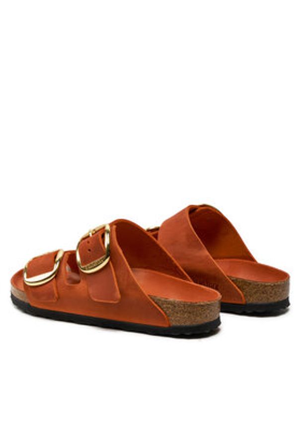 Birkenstock Klapki Arizona 1026661 Pomarańczowy. Kolor: pomarańczowy. Materiał: skóra
