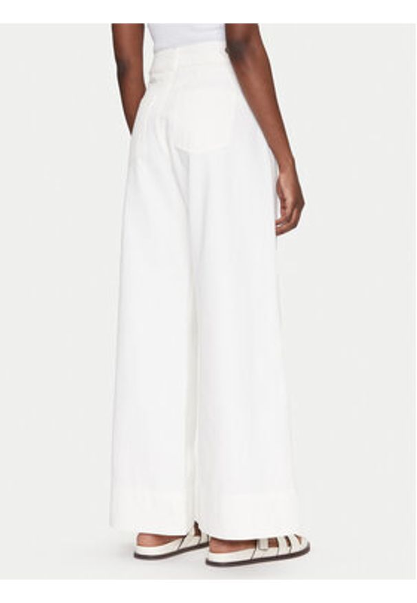 BOSS Jeansy Talashea 50537020 Écru Wide Leg