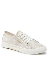 Pepe Jeans Tenisówki Brady Party W PLS31439 Złoty. Kolor: złoty. Materiał: materiał #6