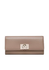 Furla Duży Portfel Damski 1927 PCV0ACO-ARE000-1257S-1-007-20CN-P Brązowy. Kolor: brązowy. Materiał: skóra