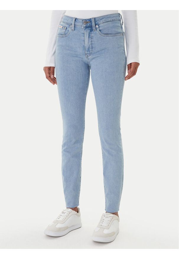 Calvin Klein Jeans Jeansy LV047E617G Niebieski Skinny Fit. Kolor: niebieski
