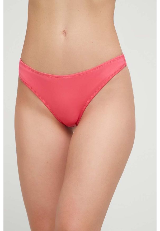 Calvin Klein brazyliany kąpielowe kolor fioletowy. Kolor: fioletowy. Materiał: włókno, dzianina, materiał