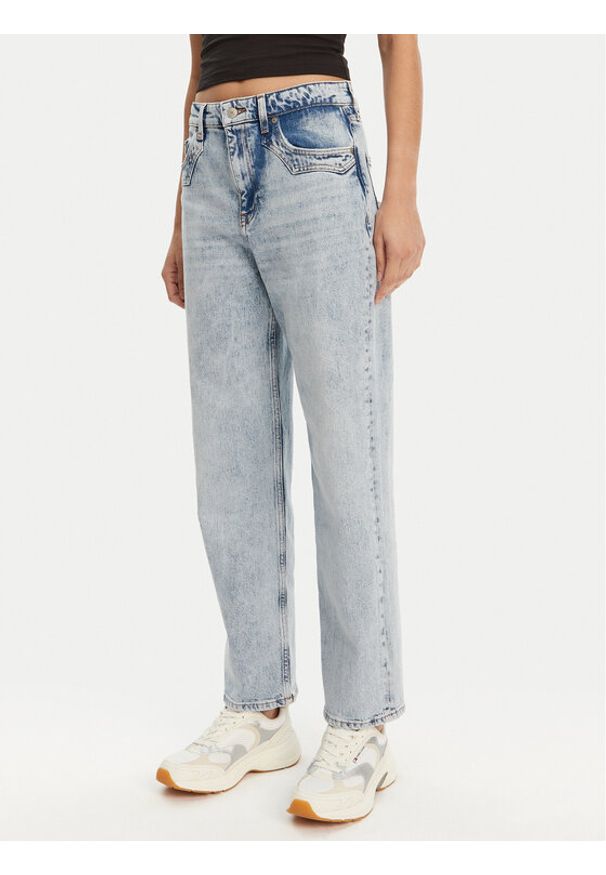 Tommy Jeans Jeansy Layla DW0DW21418 Niebieski Straight Fit. Kolor: niebieski