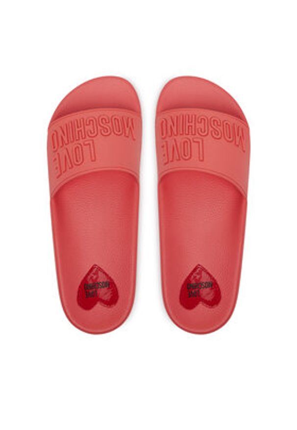 Love Moschino - LOVE MOSCHINO Klapki JA28052G0MI15502 Koralowy. Kolor: pomarańczowy. Materiał: syntetyk