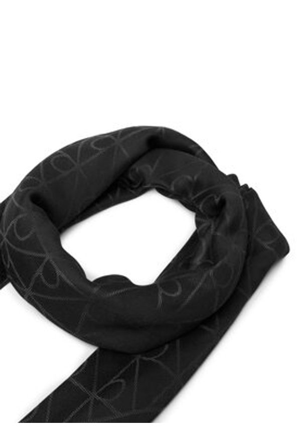 Calvin Klein Chusta Emblem Aop Tonal LV04D8063G Czarny. Kolor: czarny
