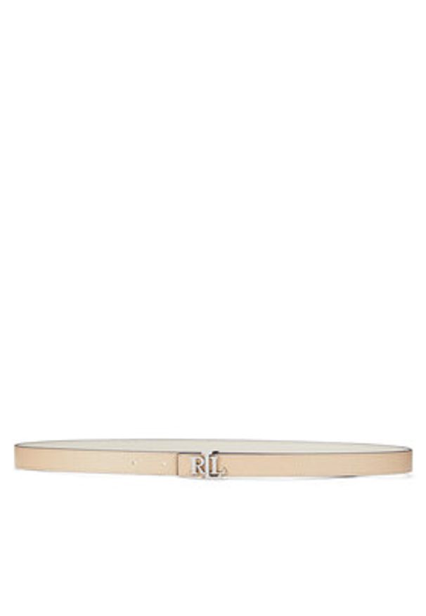 Lauren Ralph Lauren - LAUREN RALPH LAUREN Pasek Damski 412883715009 Écru. Materiał: skóra