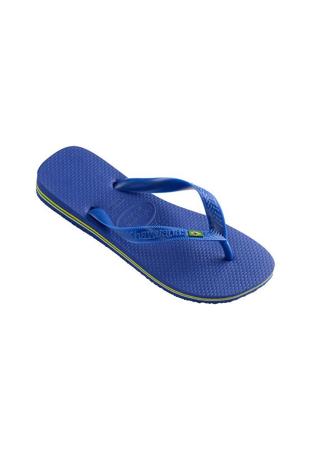 Havaianas - Japonki. Kolor: niebieski. Materiał: materiał. Wzór: gładki