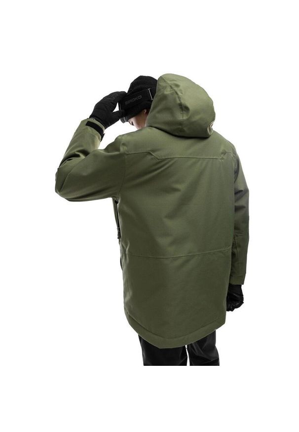 SIROKO - Kurtka snowboardowa męska W4 Streif. Kolor: zielony. Sezon: zima. Sport: snowboard