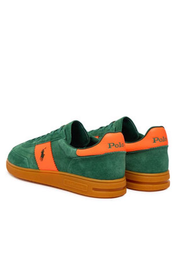 Polo Ralph Lauren Sneakersy 809P07172002 Zielony. Kolor: zielony. Materiał: zamsz, skóra