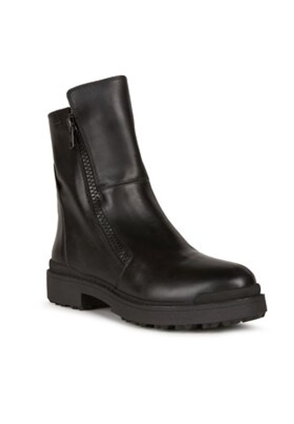 Geox Botki D Nevegal B Abx D26UPE 00043 C9999 Czarny. Kolor: czarny. Materiał: skóra