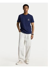 Polo Ralph Lauren T-Shirt 710981136009 Granatowy Regular Fit. Typ kołnierza: polo. Kolor: niebieski. Materiał: bawełna #3