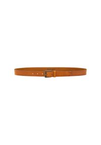 Wrangler - WRANGLER MĘSKI PASEK SKÓRZANY LEATHER BELT COGNAC 112358070 PREMIUM W0N7014672. Materiał: skóra