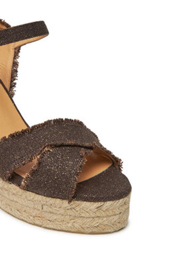 Castañer Espadryle Bromelia/8Ed/032 022360 Brązowy. Kolor: brązowy. Materiał: materiał