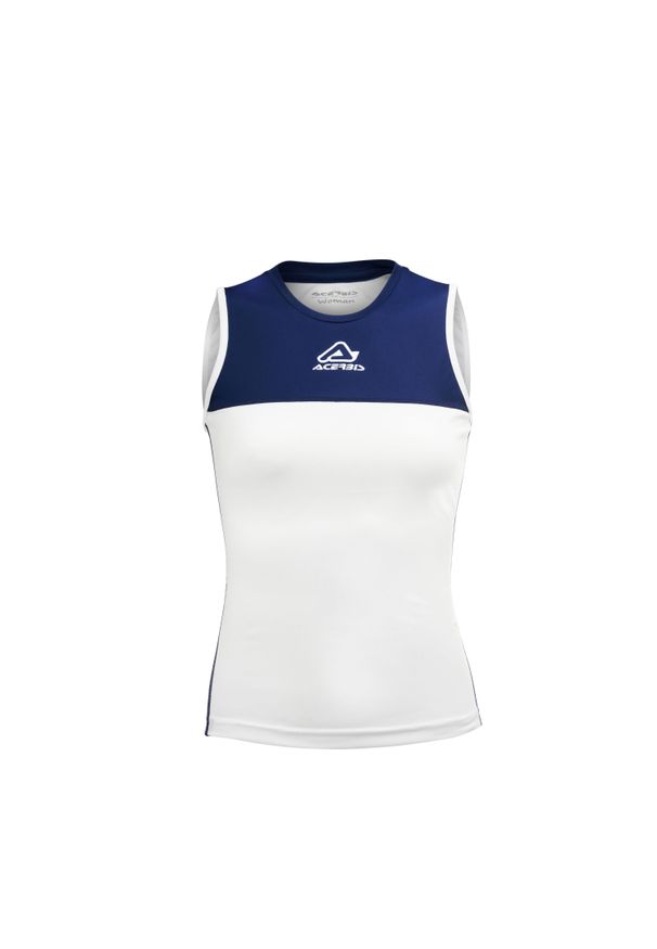 ACERBIS - Damski tank top Acerbis Vicky. Kolor: biały, niebieski, wielokolorowy. Wzór: haft. Sezon: lato. Styl: elegancki