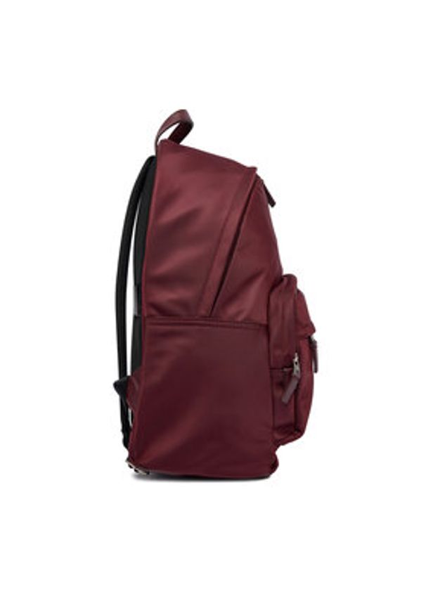Calvin Klein Plecak Sleek Round LV04D3143G Bordowy. Kolor: czerwony. Materiał: materiał