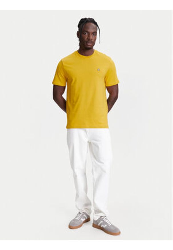 United Colors of Benetton - United Colors Of Benetton T-Shirt 3MI5J1AF7 Żółty Regular Fit. Kolor: żółty. Materiał: bawełna