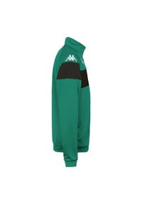 Kurtka z dresu Kappa Dacone. Kolor: czarny, zielony, wielokolorowy. Materiał: dresówka. Sport: piłka nożna, fitness #2