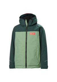 Dziewczęca kurtka wodoodporna Helly Hansen Sogndal. Okazja: na co dzień. Kolor: zielony. Styl: casual