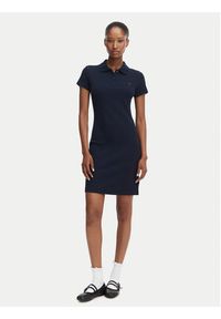 Tommy Jeans Sukienka codzienna Bodycon DW0DW22852 Granatowy Slim Fit. Okazja: na co dzień. Kolor: niebieski. Materiał: bawełna. Typ sukienki: bodycon, proste. Styl: casual #3