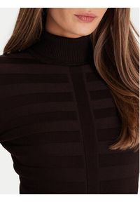 Morgan Golf 132-MENTOS.M Brązowy Slim Fit. Typ kołnierza: golf. Kolor: brązowy. Materiał: wiskoza #4