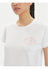 Lee T-Shirt 112350224 Biały Slim Fit. Kolor: biały. Materiał: bawełna