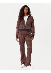 Lacoste Bluza SF7606 Brązowy Regular Fit. Kolor: brązowy. Materiał: syntetyk #5