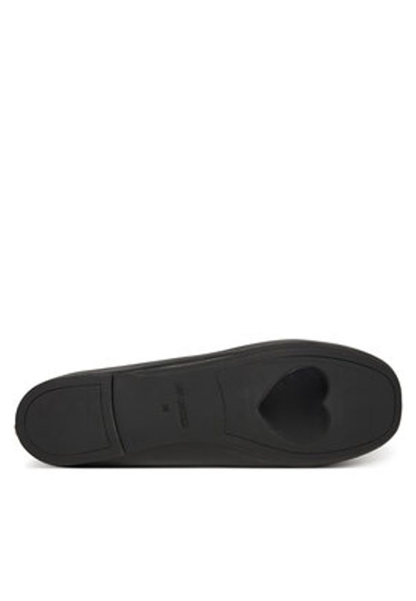 Love Moschino - LOVE MOSCHINO Baleriny JA11071G0MIE0000 Czarny. Kolor: czarny. Materiał: skóra