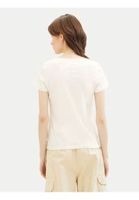 Tom Tailor Denim T-Shirt 1040185 Biały Regular Fit. Kolor: biały. Materiał: bawełna