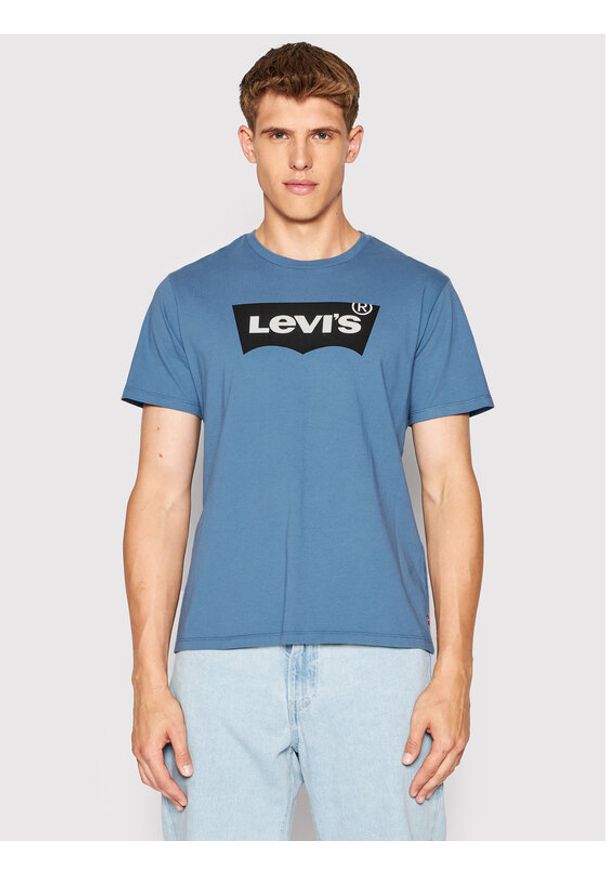 Levi's® T-Shirt Classic Graphic 22491-0368 Niebieski Classic Fit. Kolor: niebieski. Materiał: bawełna